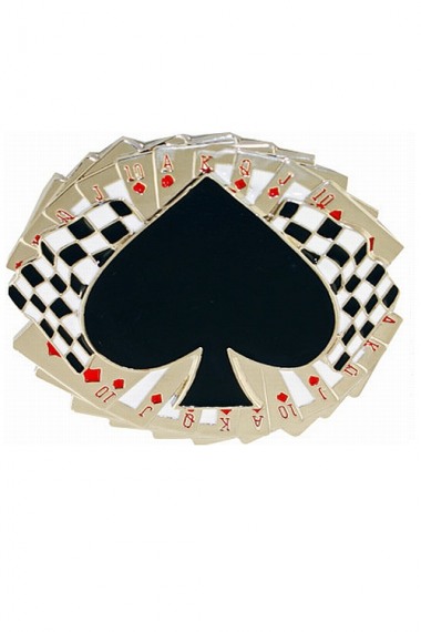 Gürtelschnalle Poker