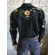 Rockmount Ranch Wear Westernhemd Herren Floral Embroidery Gabardine