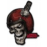 Metallschild Skull Helmet