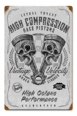 Metallschild High Compression
