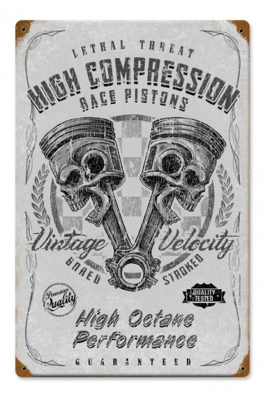 Metallschild High Compression