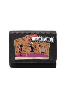 vendula House of jazz small flap-over wallet