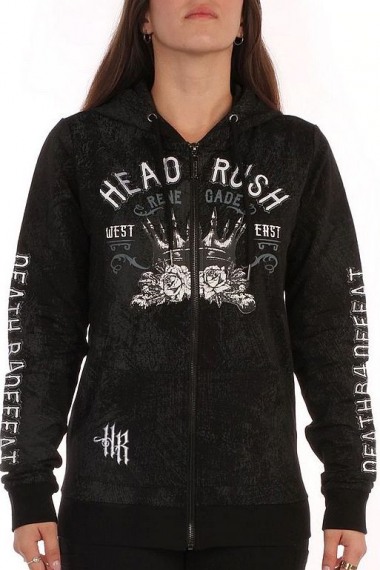 Headrush Zip Hoody Violent Heart Black