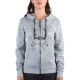 Headrush Zip-Hoody The Violent Heart Grau