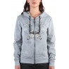 Headrush Zip-Hoody The Violent Heart Grau