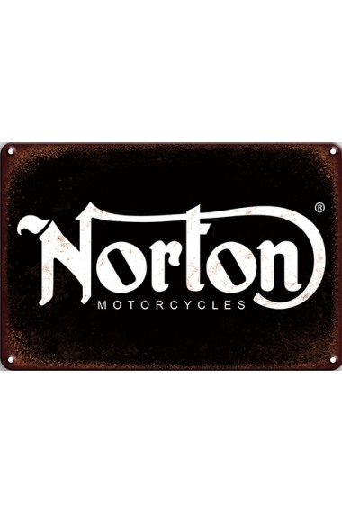 Blechschild Norton