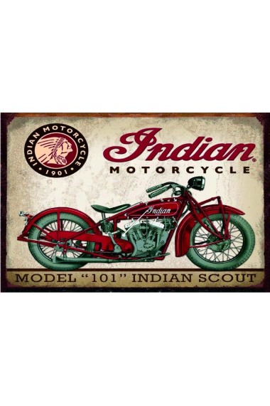 Blechschild Indian Motorcycle Model 101