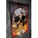 Barmetal Leinwand Skull Light 60x90 CM