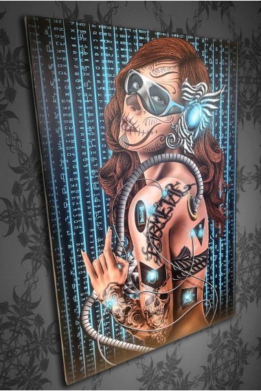 Barmetal Leinwand Cyberpunk 60x90 CM