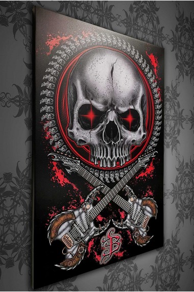 Barmetal Leinwand Steampunk Skull 60x90 CM