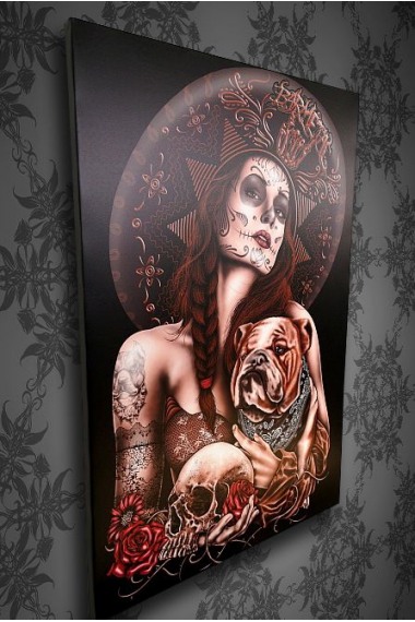 Barmetal Leinwand La Catrina 60x90 CM