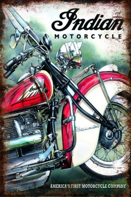 Blechschild Indian Motorcycle