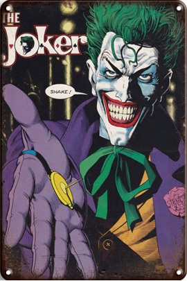 Blechschild Joker