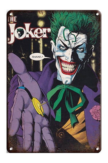 Blechschild Joker