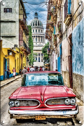 Blechschild Kuba