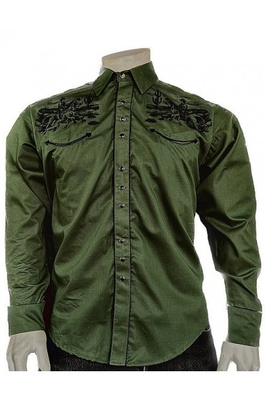 Rockmount Ranch Wear Rider Green Hemd