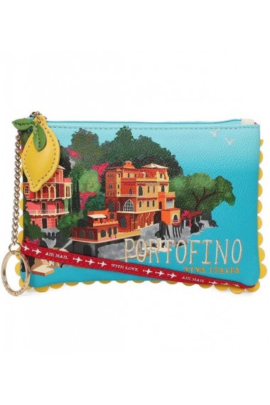 Vendula London Viva Italia Postcard Zipper Coin Purse