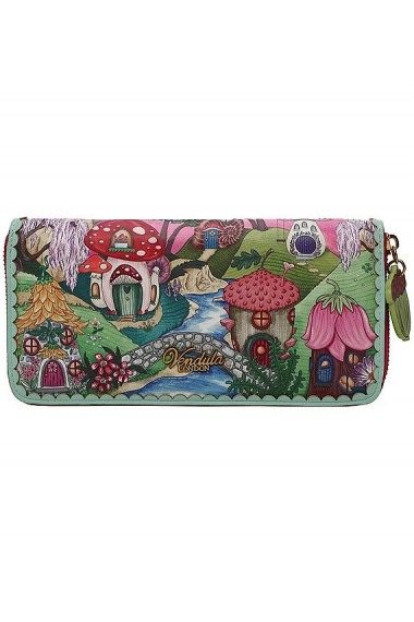 Vendula London Fairy Village Large Ziparound Crossbody Wallet