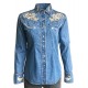 Rockmount Ranch Wear Frauen Vintage Floral Jeansbluse