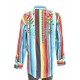 Rockmount Ranch Wear Frauen Hemd Serape Boho Cascading Embroidery