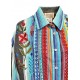 Rockmount Ranch Wear Frauen Hemd Serape Boho Cascading Embroidery