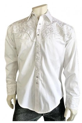 Rockmount Ranch Wear Tooling Hemd Weiss 6859