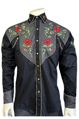 Rockmount Ranch Wear 2 Tone Floral Hemd 6846