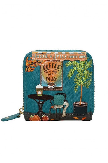 Vendula London Sugar and Spice Coffee Shop Square Wallet