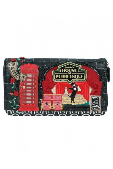 Vendula London Vendulas Purrlesque Club Large Ziparound Wallet