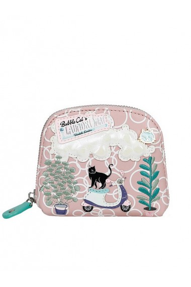 Vendula london Bubble Cat Laundromat Floding Shopper and Purse
