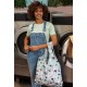 Vendula london Bubble Cat Laundromat Floding Shopper and Purse