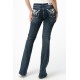 Grace in LA Jeans Cowhead EBS395