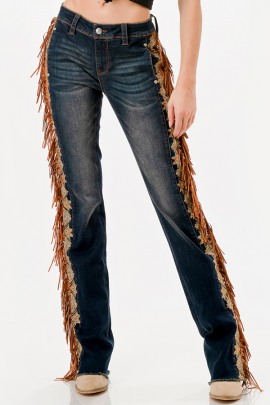 Grace in LA Jeans Aztec Fringe EB81723