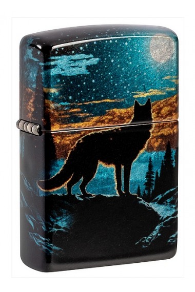 Zippo 46252 Wolf in Moon Design