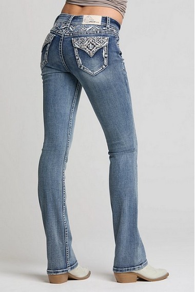 Grace in LA Jeans Aztec Yoke EB62032