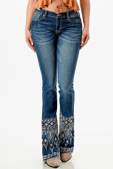 Grace in LA Jeans Boho Emboride EL61793