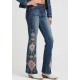 Grace in LA Jeans Floral Emboride HL52007