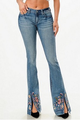 Grace in LA Jeans Floral ELS848