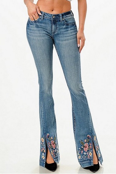 Grace in LA Jeans Floral ELS848