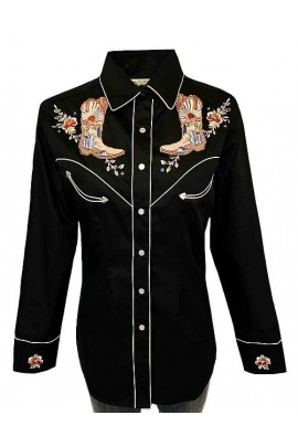 Rockmount Ranch Wear Women’s Sunrise Boot & Floral Bluse 7872