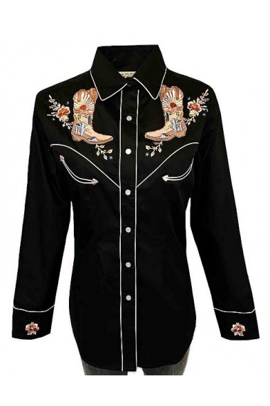 Rockmount Ranch Wear Women’s Sunrise Boot & Floral Bluse 7872