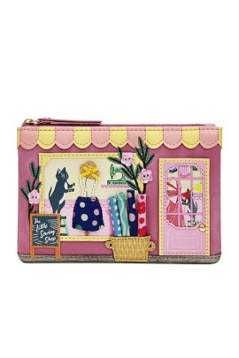 Vendula London Sewing Shop Raspberry Edition Zipper Coin Purse
