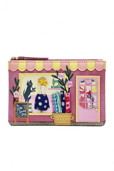 Vendula London Sewing Shop Raspberry Edition Zipper Coin Purse