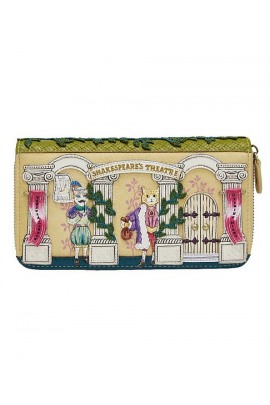 Vendula London Shakespeare`s Theatre - Twelfth Night Large Ziparound Wallet