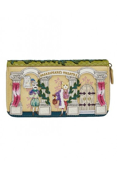 Vendula London Shakespeare`s Theatre - Twelfth Night Large Ziparound Wallet