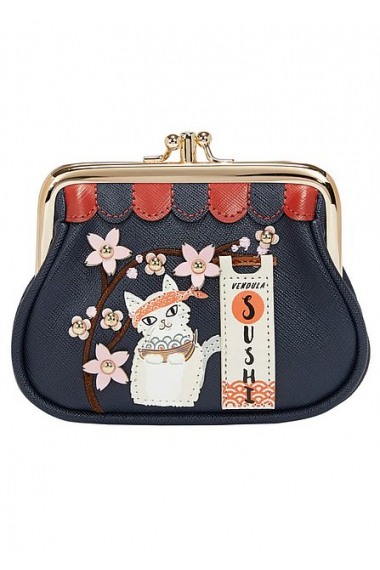 Vendula London Vendula Sushi Blue Edition Clipper Coin Purse