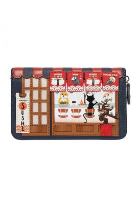 Vendula London Vendula Sushi Blue Edition Medium Ziparound Wallet